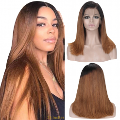 Brazilian Ombre Straight Hair Lace Frontal Wig